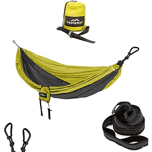 Castaway Travel Hammocks Double Lime/Charcoal